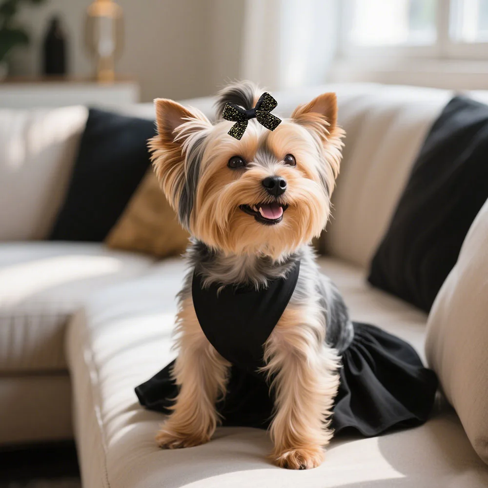 Pinzas para el pelo para perros pequeños, 50ps, suaves y cómodas, lazos para el pelo para perros, accesorios para el cuidado de perros, Clip de aleación, accesorios para perros pequeños - imagen 2