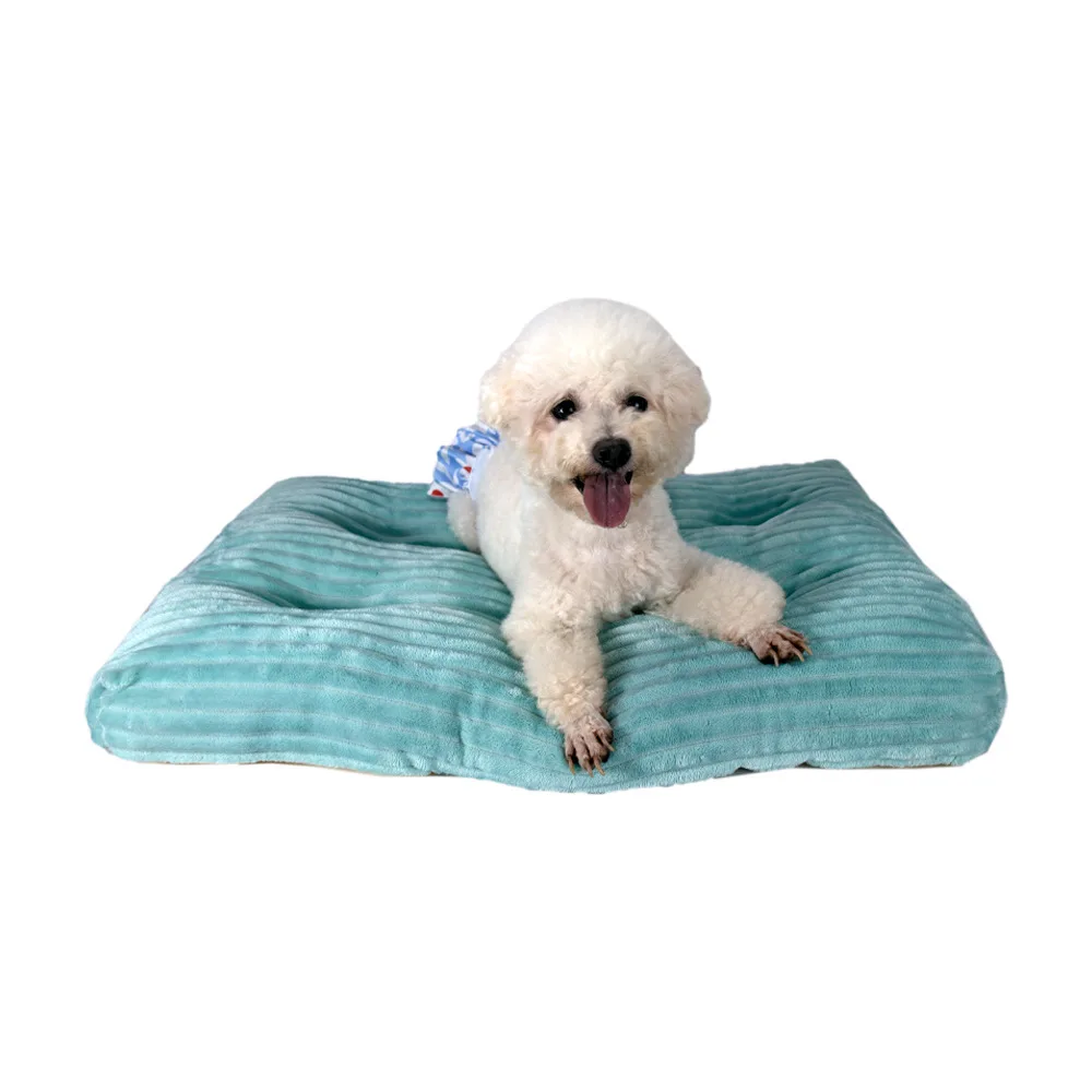 Alfombrilla de felpa corta para cama de perro, cojín extraíble y lavable para masaje de mascotas, suave, grueso, calmante, para cachorros, gatos y perros pequeños, medianos y grandes - imagen 3