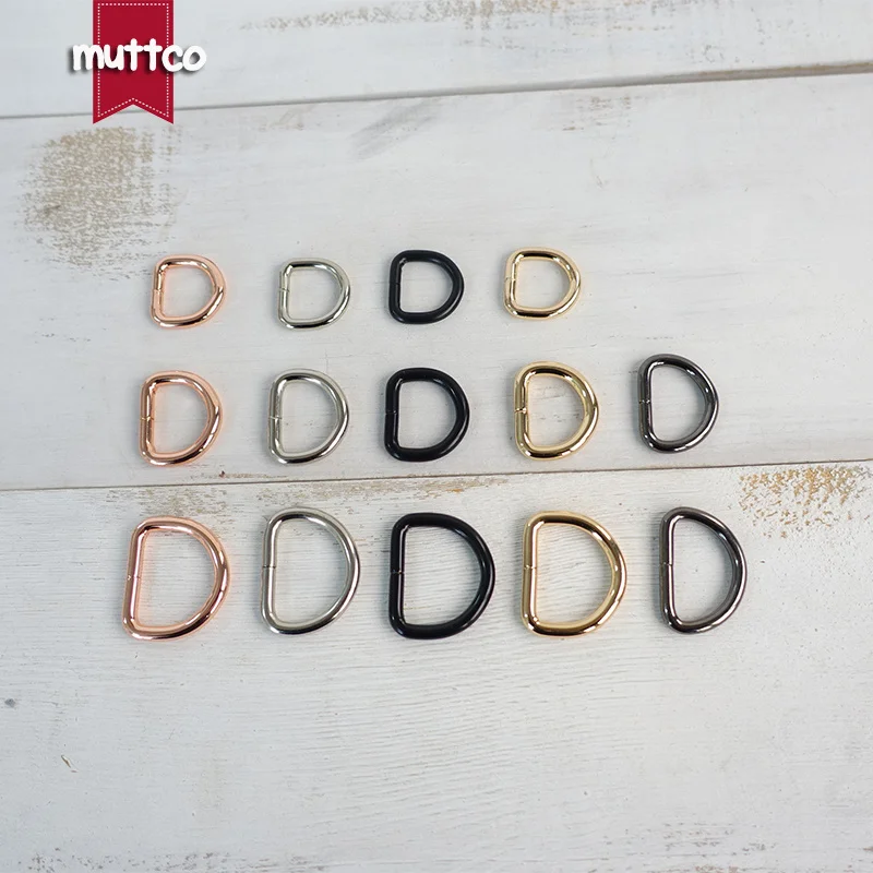 50 Uds. De accesorios para hacer Collar de perro DIY, 15-30mm, costura de equipaje, botón Manual, anillo en D y hebilla de semianillo para C hecha a mano - imagen 5