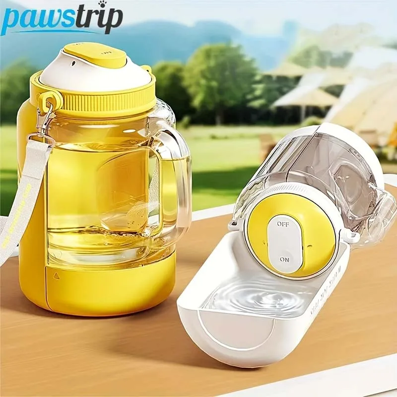 Botella de agua para perros de gran capacidad, dispensador de comida para mascotas plegable para exteriores, suministros para mascotas para perros pequeños, medianos y grandes