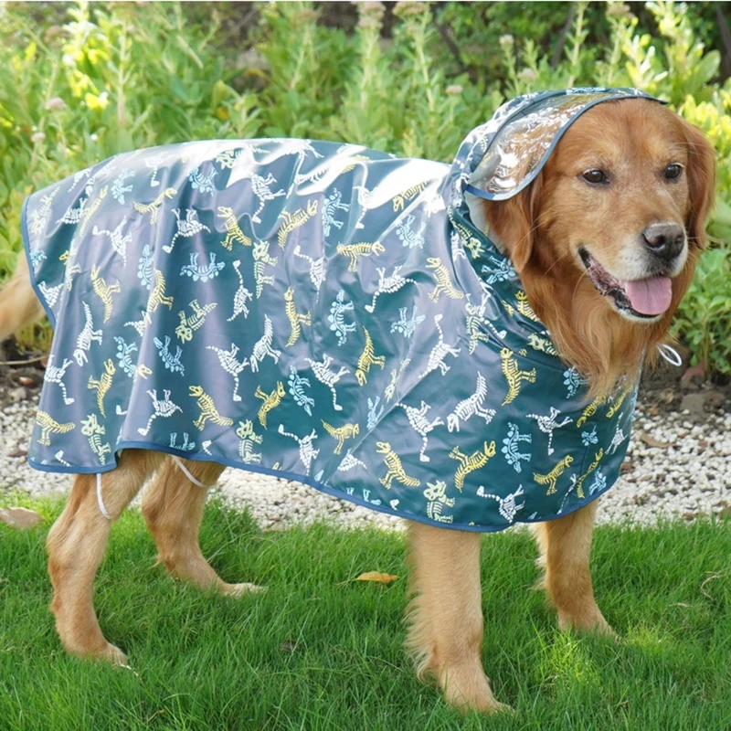 Chubasquero Impermeable para perros grandes, ropa impermeable para mascotas para perros medianos y grandes, abrigos de lluvia Golden Retriever Pitbull, ropa para mascotas