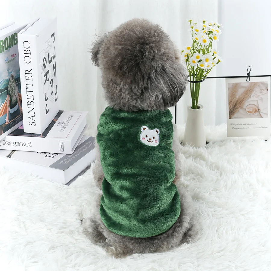 Este chaleco cálido para mascotas de otoño e invierno es adecuado tanto para gatos y perros pequeños y medianos para usar en casa y al salir. - imagen 5