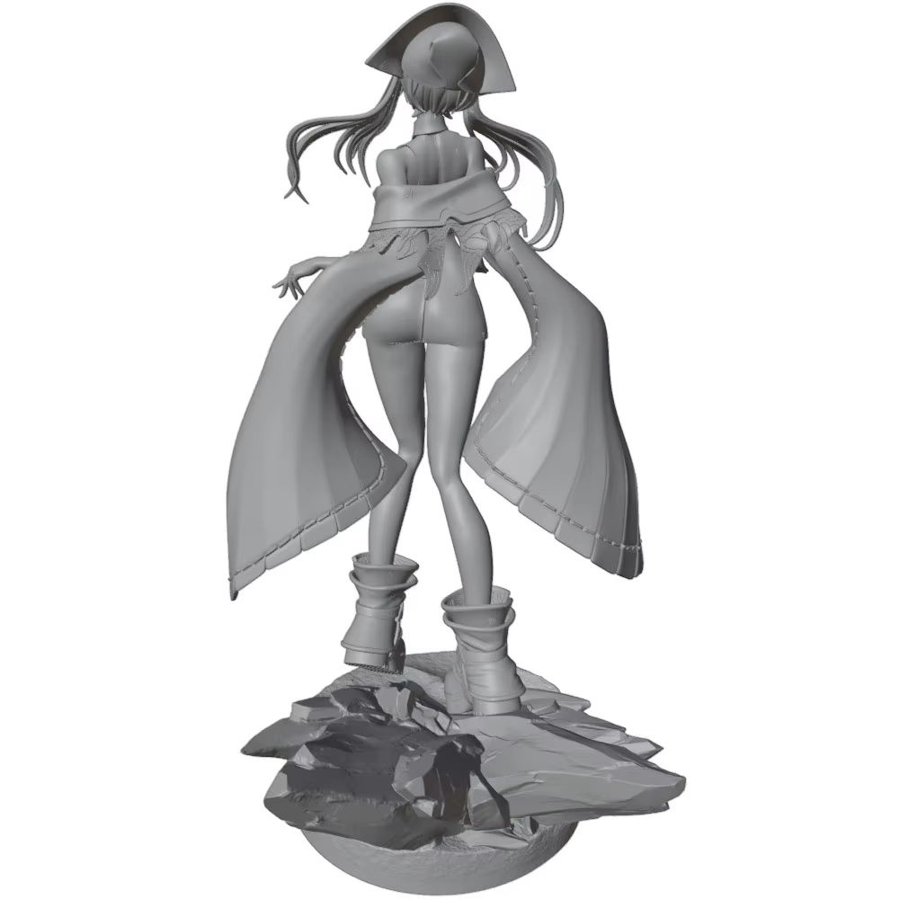 Figura anime 1/24 impresa en 3D sin montar Decoración gatos y perros - imagen 4