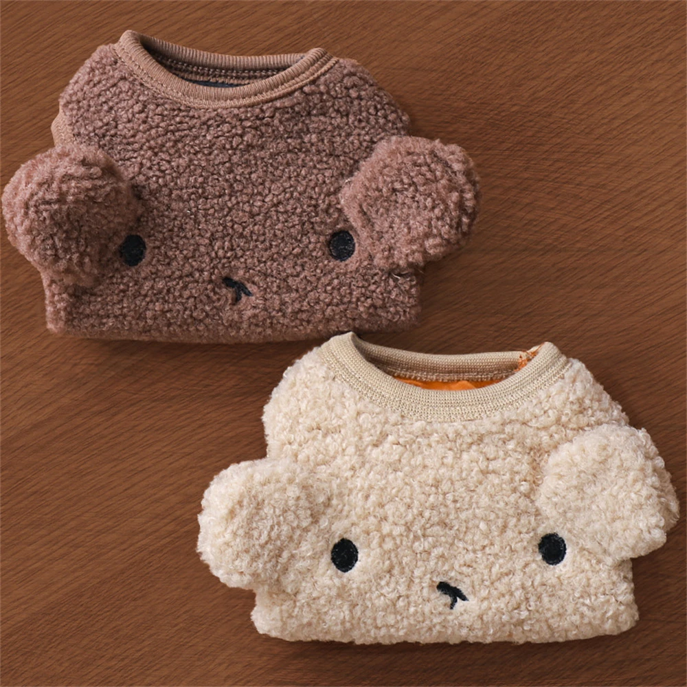 Jersey cálido de invierno para perros, abrigo, suéter de oso de peluche, chaleco para perros pequeños y medianos, ropa bonita para perros de peluche, disfraz grueso para mascotas - imagen 3
