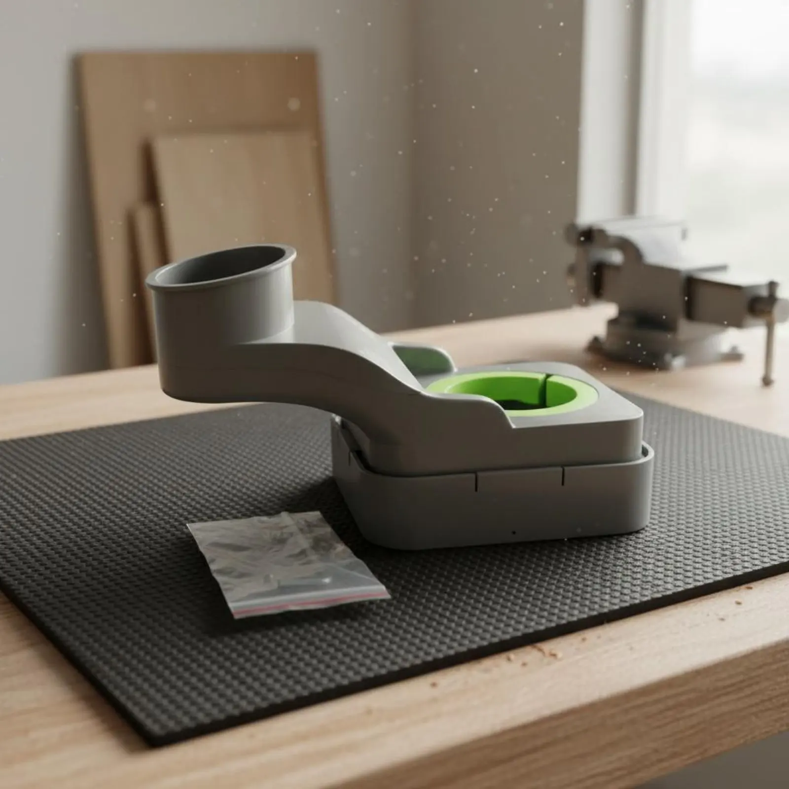 Protector antipolvo para router CNC – Faldón de fibra fácil de instalar