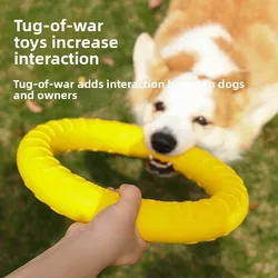 Pelota EVA resistente para perros, juguete masticable educativo