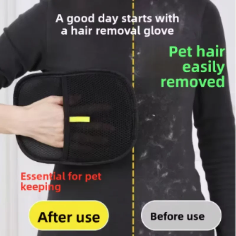 Guantes de aseo para mascotas, cepillo para eliminar el pelo de perros y gatos, guante de limpieza para gatitos, para sofá, alfombra, ropa, eliminación de pelo de mascotas, suministros para mascotas - imagen 2