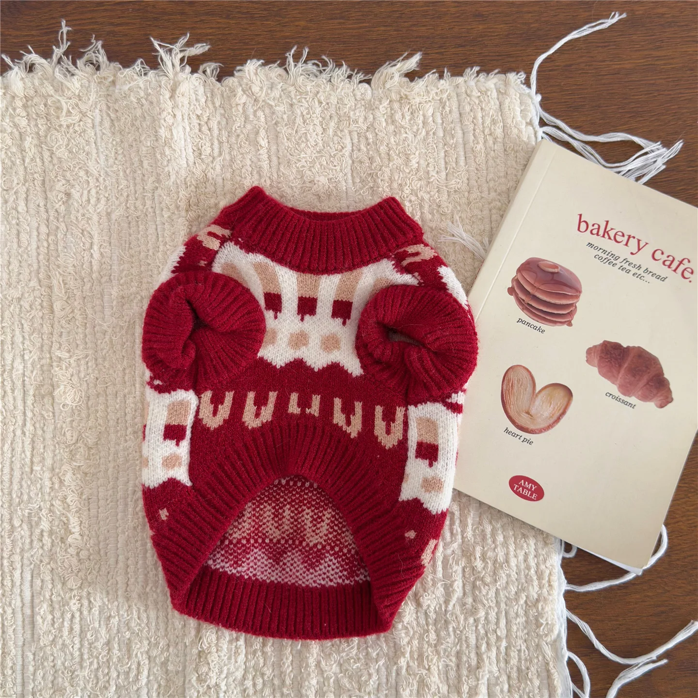 Pet Autumn/Winter Christmas Sweater Cat Teddy Schnauzer Dog Coat Puppy Clothes Dog Clothes for Small Dogs - imagen 2