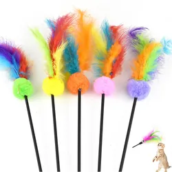 Caña de plumas con campana - Juguete interactivo para gatos