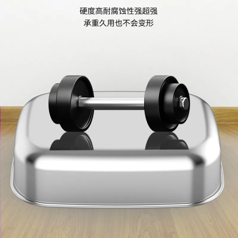 Caja de arena para gatos grande totalmente cerrada de acero inoxidable, entrada superior, fácil de limpiar, suministros de productos para mascotas, accesorios para orinales no pegajosos - imagen 5