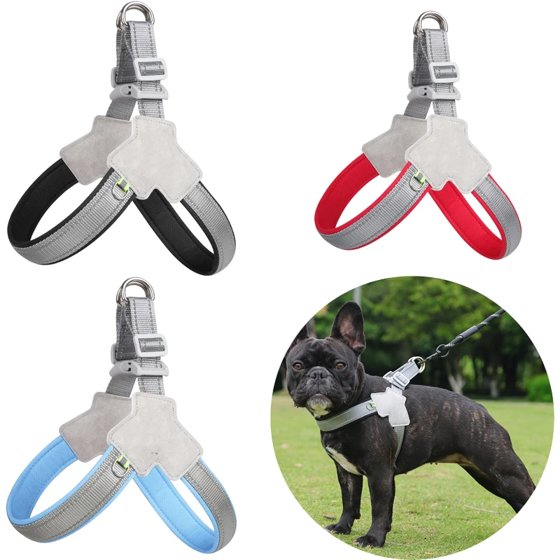 Arnés para perros pequeños y medianos, chaleco reflectante ajustable para mascotas, cinturón de seguridad, correa para el pecho para cachorros, accesorios de seguridad para caminar al aire libre - imagen 2