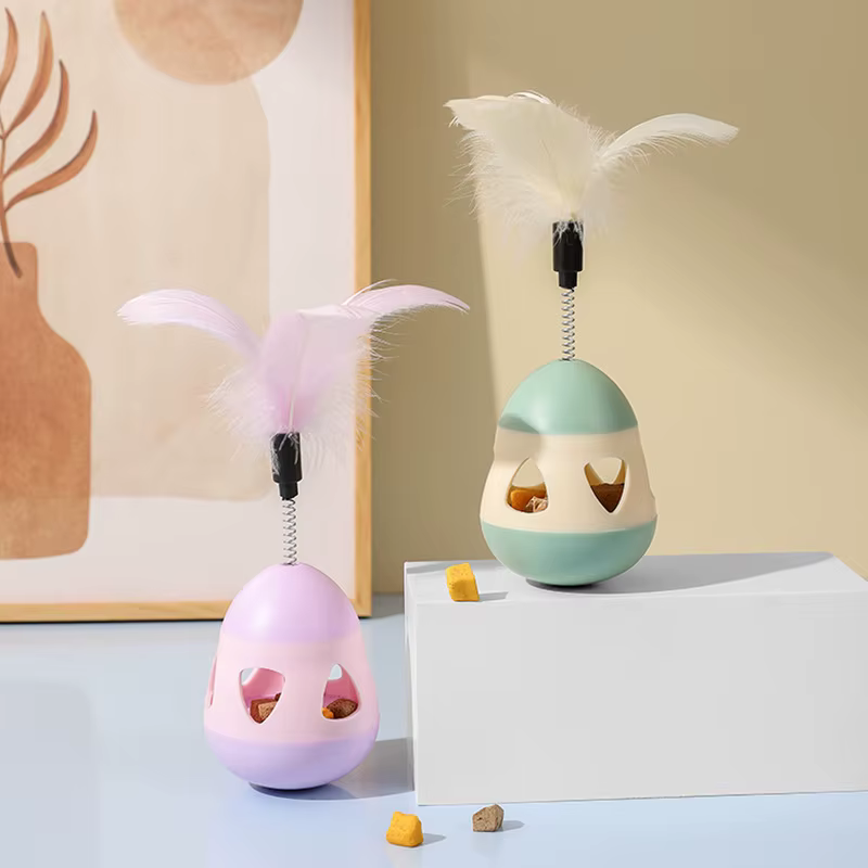 Bola dispensadora giratoria: juguete interactivo para gatos - imagen 2
