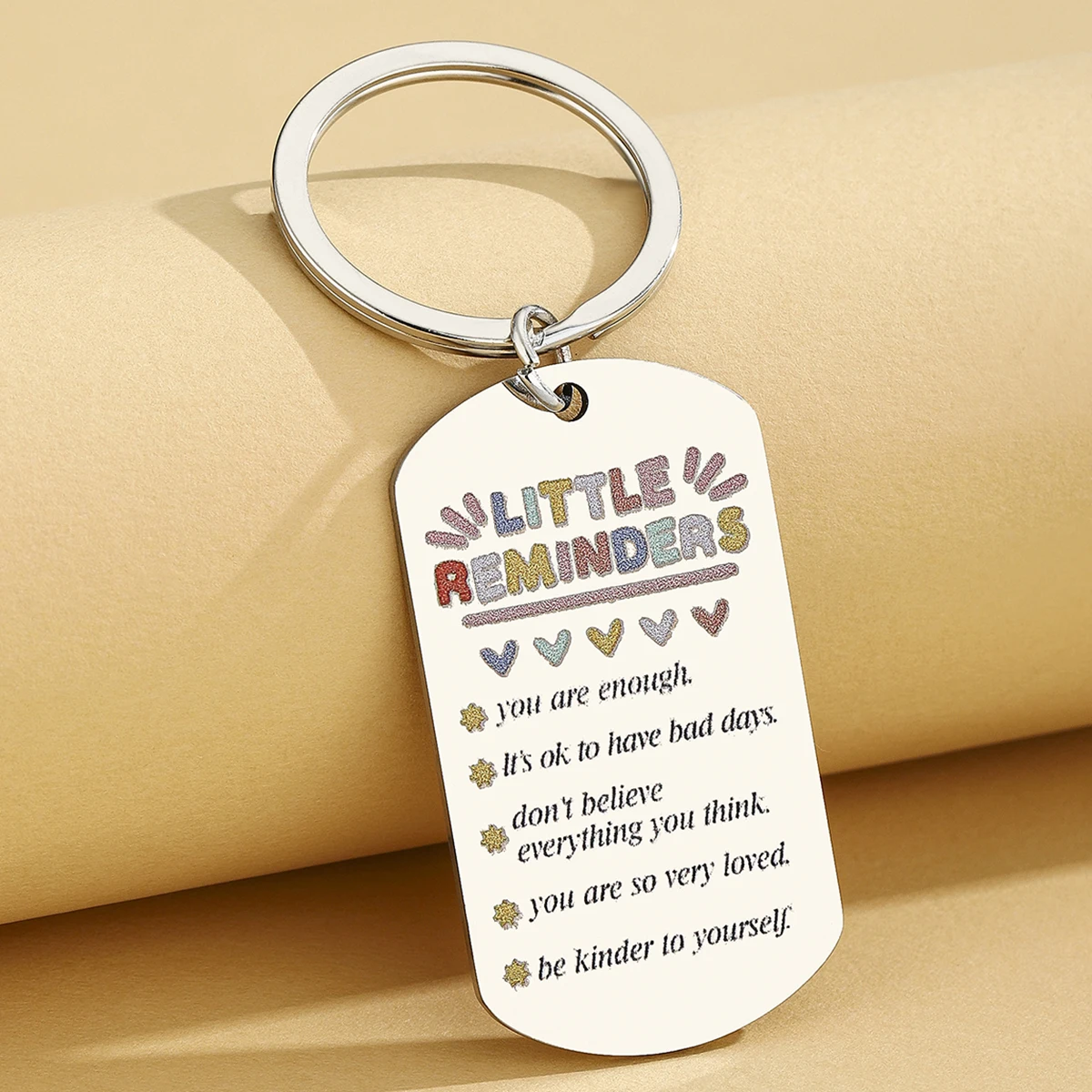 Regalos motivacionales para mujeres Llaveros lindos de recordatorios Regalos inspiradores Llavero de salud mental - imagen 4