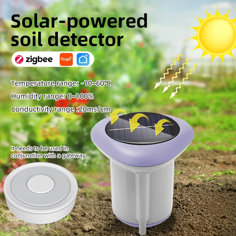 Medidor de humedad y temperatura del suelo – Sensor ZigBee para jardín
