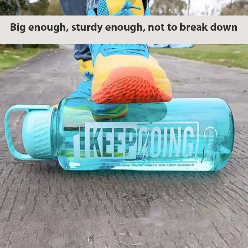 Botella de agua de plástico de gran capacidad, 1,1l/1.5L/2L/3L, botella de agua deportiva con pajita, viaje al aire libre, gimnasio portátil, jarras de Fitness - imagen 5