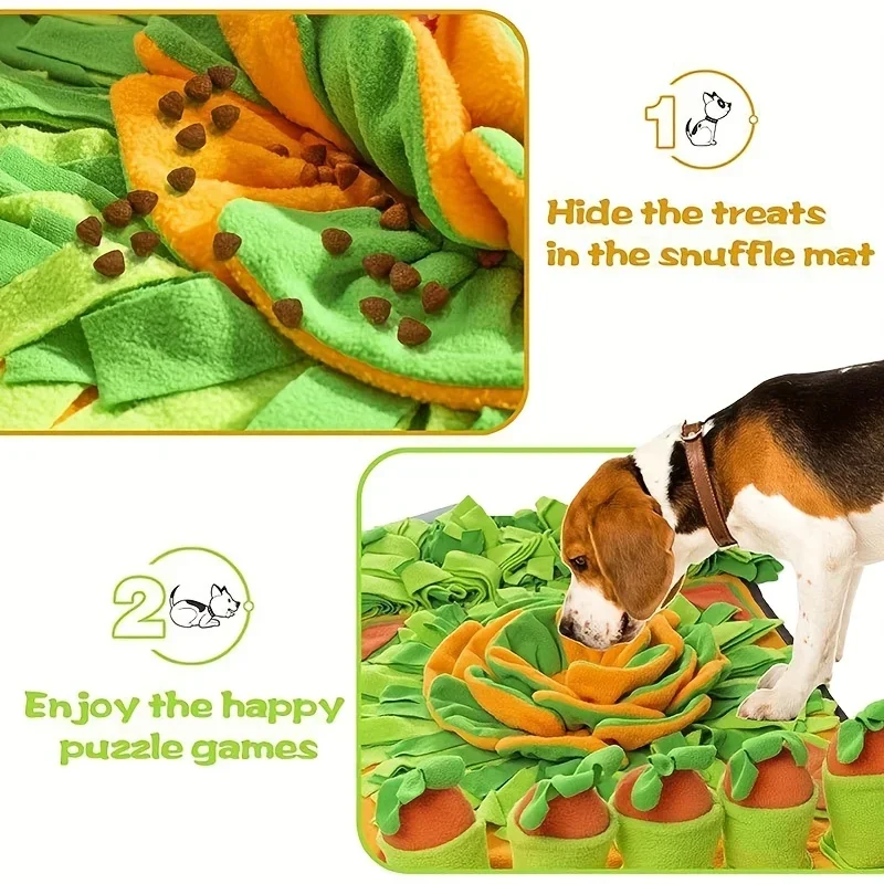 Estera para perros y gatos, estera de alimentación para la nariz, rompecabezas interactivo para mascotas, juguetes que fomenta las habilidades naturales de forrajeo para entrenamiento - imagen 4