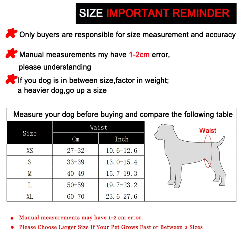 Pañales reutilizables para perros pequeños y grandes, pañales ajustables lavables para cachorros, pantalones fisiológicos, bragas para el período Menstrual para mascotas - imagen 3