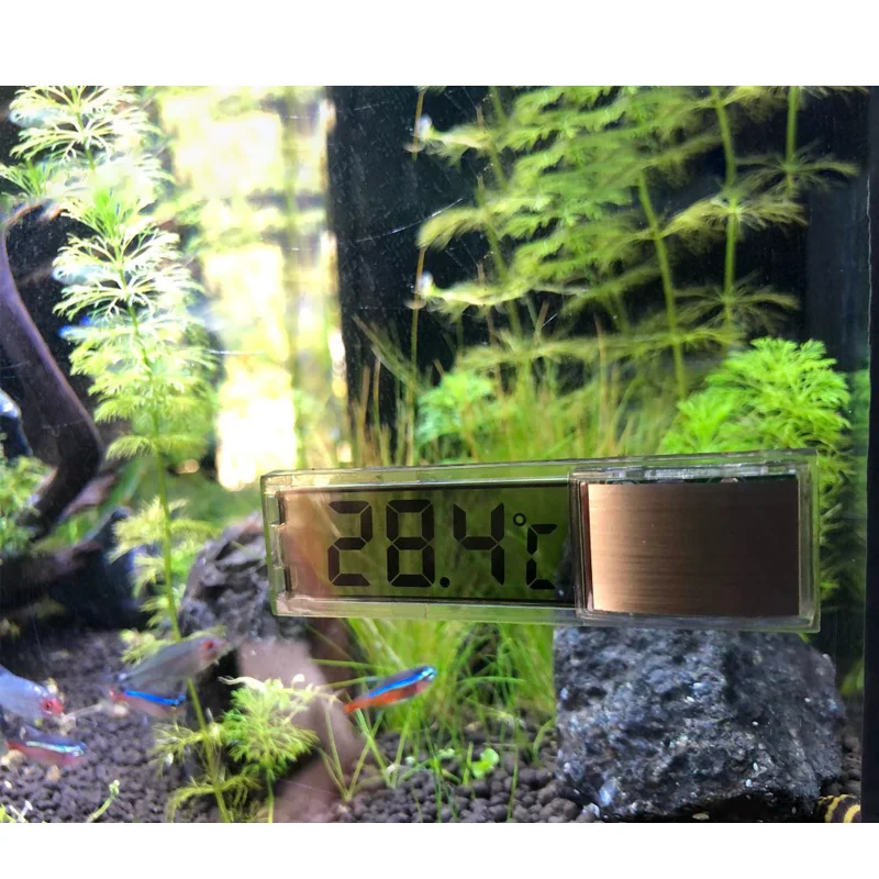 Termómetro de acuario 3D Digital LCD, medidor de temperatura electrónico para pecera, Tortuga, decoración - imagen 2
