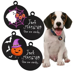 Etiquetas de identificacion en acero negro para perros y gatos