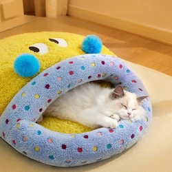 Cama térmica 2 en 1 para gatos y perros pequeños – Saco invierno acolchado