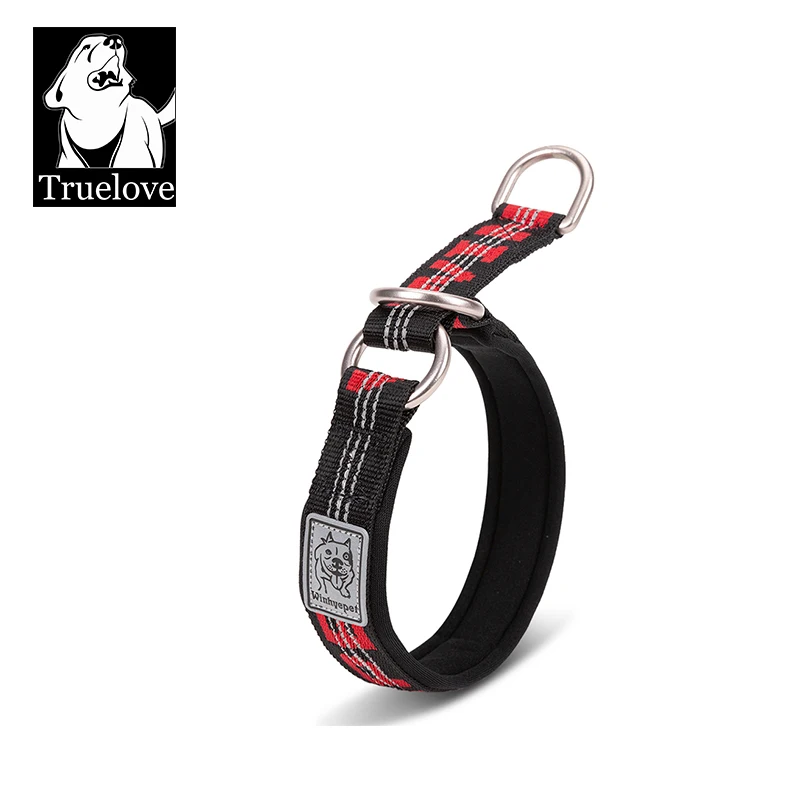 TRUELOVE P cadena collar reflectante mascotas nylon mejor neopreno acolchado medio estrangulador entrenamiento ligero lavable deportes YC1852