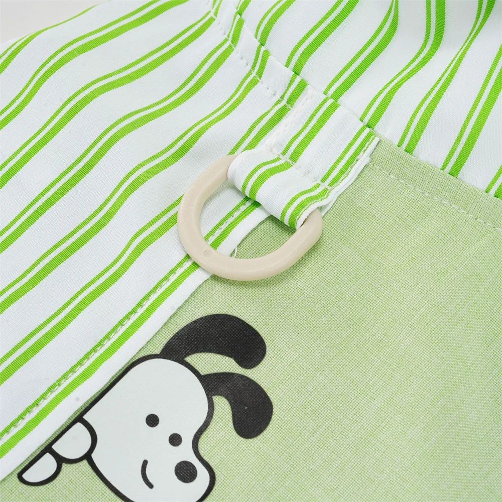 Camisa a rayas veraniega holgada para perros mini y gatos con anillo D - imagen 5