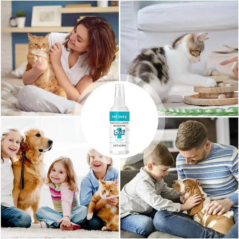 Espray eliminador de olores para perros, Spray eliminador de olores para perros, suministros de baño para perros, Perfume para perros de larga duración después del baño, 50ml - imagen 5