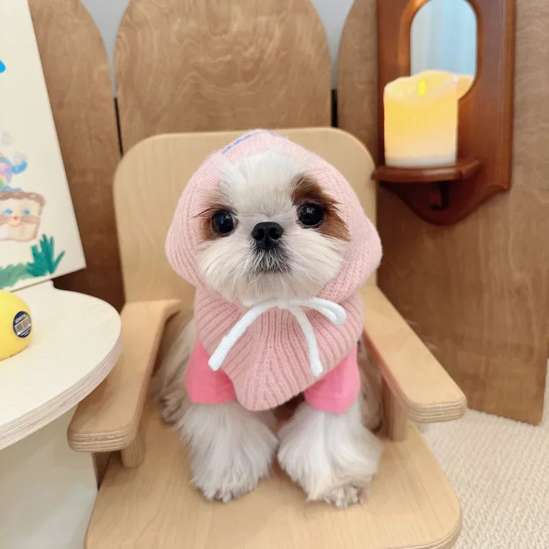 Gorro para mascotas, gorro de lana para perros, Otoño Invierno, Schnauzer Marzis, bufanda para perros pequeños y medianos, bonitos sombreros de colores, accesorios para perros - imagen 3