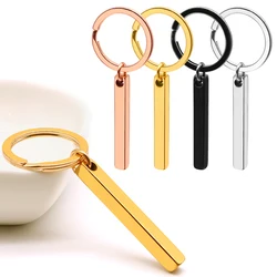 20 piezas etiqueta de identificación de perro llavero personalizado de acero inoxidable placa de gato antipérdida fabricación de joyas llavero DIY hallazgos llaves de coche amigo