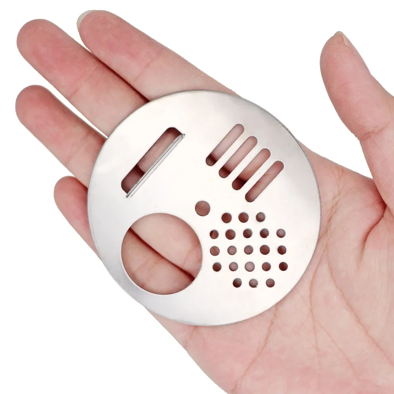 Caja de colmena de Metal redonda de 1/2/4/10 piezas, disco de puerta de entrada de acero inoxidable, nido de apicultura, equipo de prevención de Escape, herramientas para abejas - imagen 3