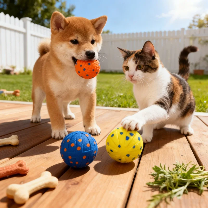 Pelota de juguete inteligente para perros ETPU, palomitas de maíz saltadoras, pelota de juguete para perros con múltiples funciones, como rebote y filando