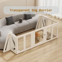 Barrera extensible para perros y gatos – Valla interior transparente