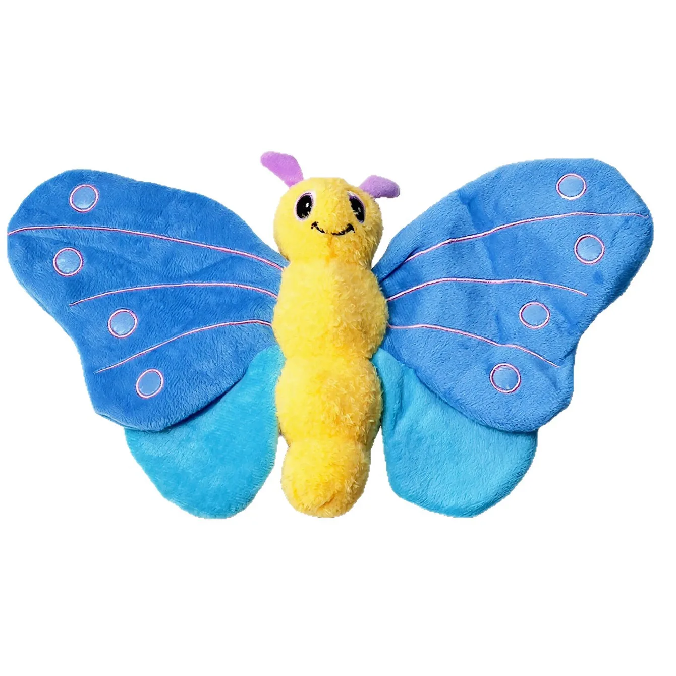 Juguetes chirriantes para perros con forma de mariposa, papel arrugado, juguetes de peluche para mascotas, juguetes molares interactivos para masticar para limpieza de dientes de cachorro - imagen 5