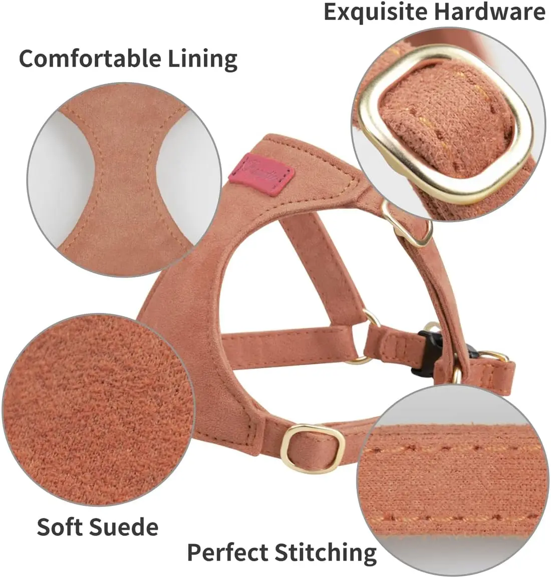 Arnés para gatos con correa multifunción, conjunto para gatos, a prueba de Escape, para caminar, ligero, duradero, ajustable, sin estrangulamiento, chaleco para mascotas - imagen 3