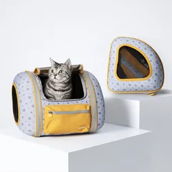 Mochila expandible tipo cápsula para perros y gatos