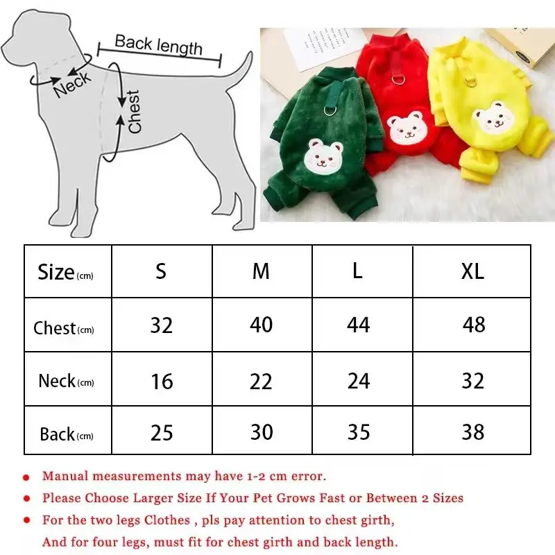 Ropa cálida de franela para mascotas de invierno y otoño para gatos y perros, gruesa y cálida, para mantenerlos abrigados. - imagen 2