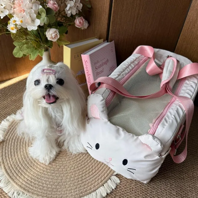 Transportín para gato bolso bandolera ligero y cómodo para viajar - imagen 2