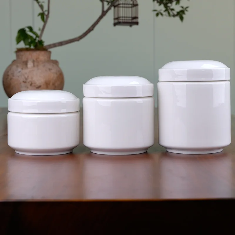 Pet Ashes Storage Memento Ceramic Sealed Jars Silicone Lid Leak-proof Moisture-proof Storage Urns Pet Cat Dog Decorative Caskets - imagen 4