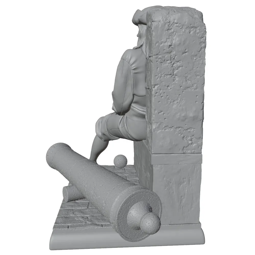 Figurita decorativa resina gris para jaula de pájaros - imagen 4