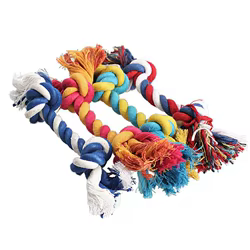 Juguete de algodón con nudo para perros – cuerda trenzada 18 cm