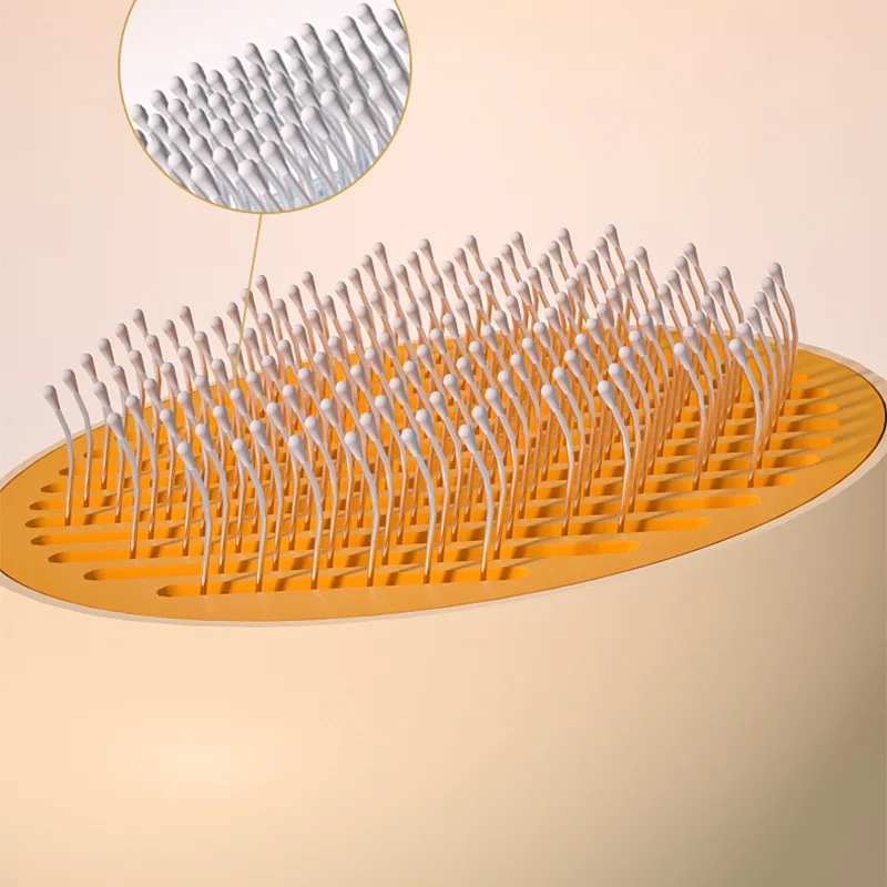 Peine de un clic para mascotas, cepillo de autolimpieza para perros, cepillo de masaje para gatos, peine de pelo para perros, accesorios para mascotas - imagen 3