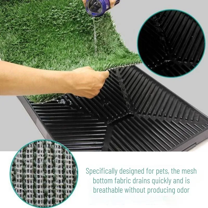 Inodoro de césped para perros lavable con control de olores - imagen 5