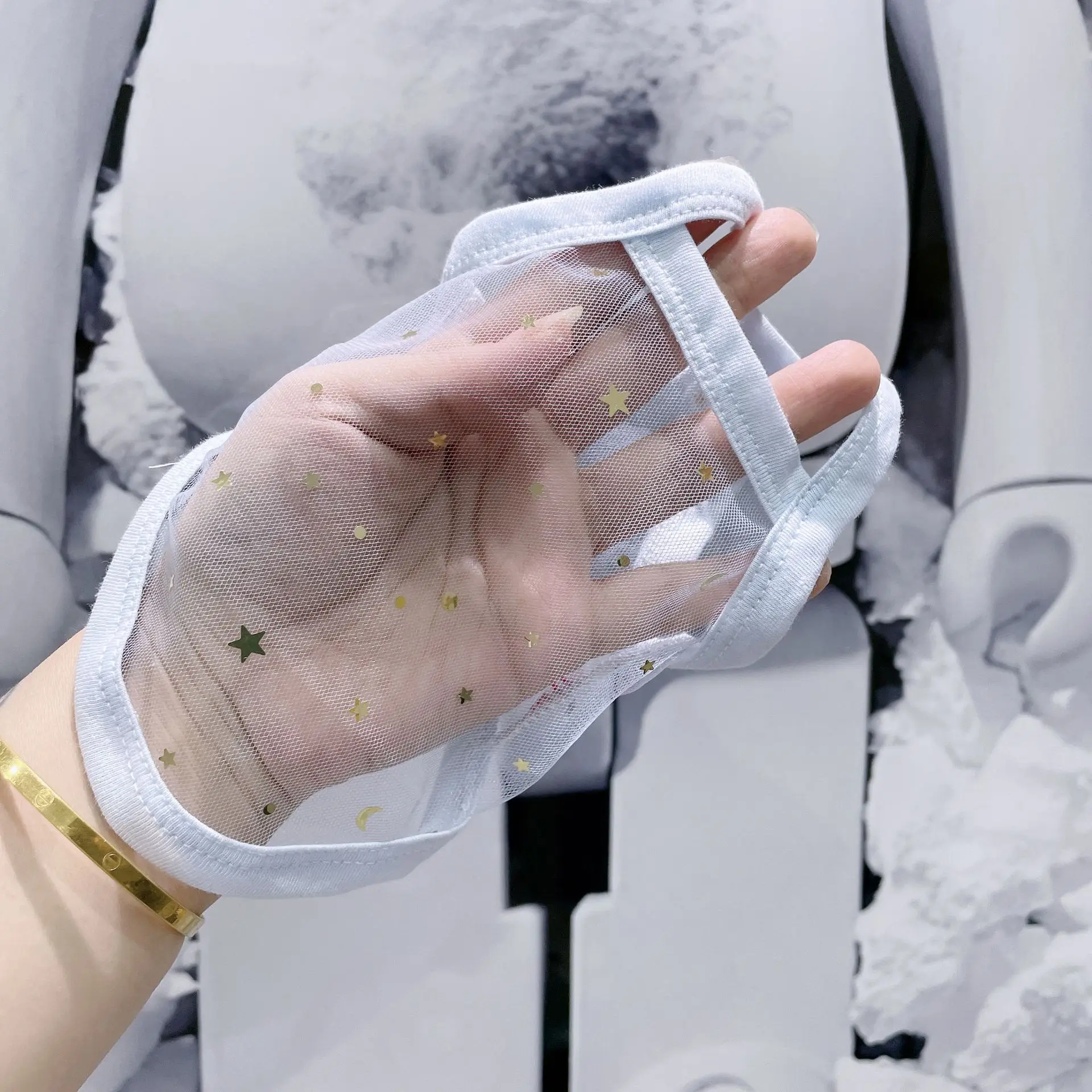 Camiseta sin mangas de malla transparente para mascotas, vestido con tirantes y lazo, camiseta sin mangas de peluche, ropa para perros pequeños, ropa para cachorros - imagen 3