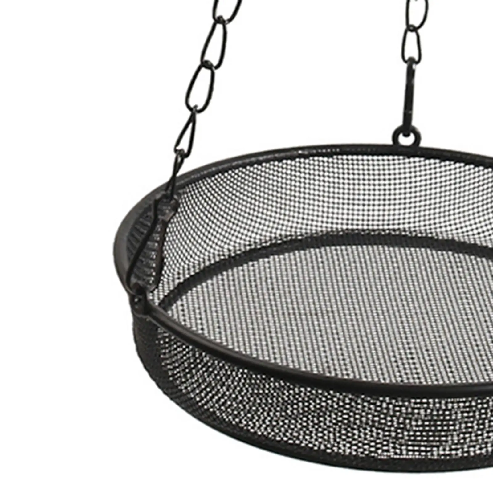 Hanging Bird Feeder Practical Multifunction Easy Clean Waterprood Sturdy Iron Metal Mesh Tray for Tree Outside Yard Balcony Home