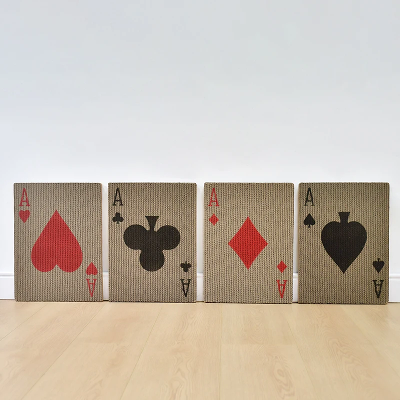 Rascador duradero para gatos, poste de rascado vertical, almohadilla de rascado para gatos de cartón corrugado, estera para rascar montada en la pared - imagen 5