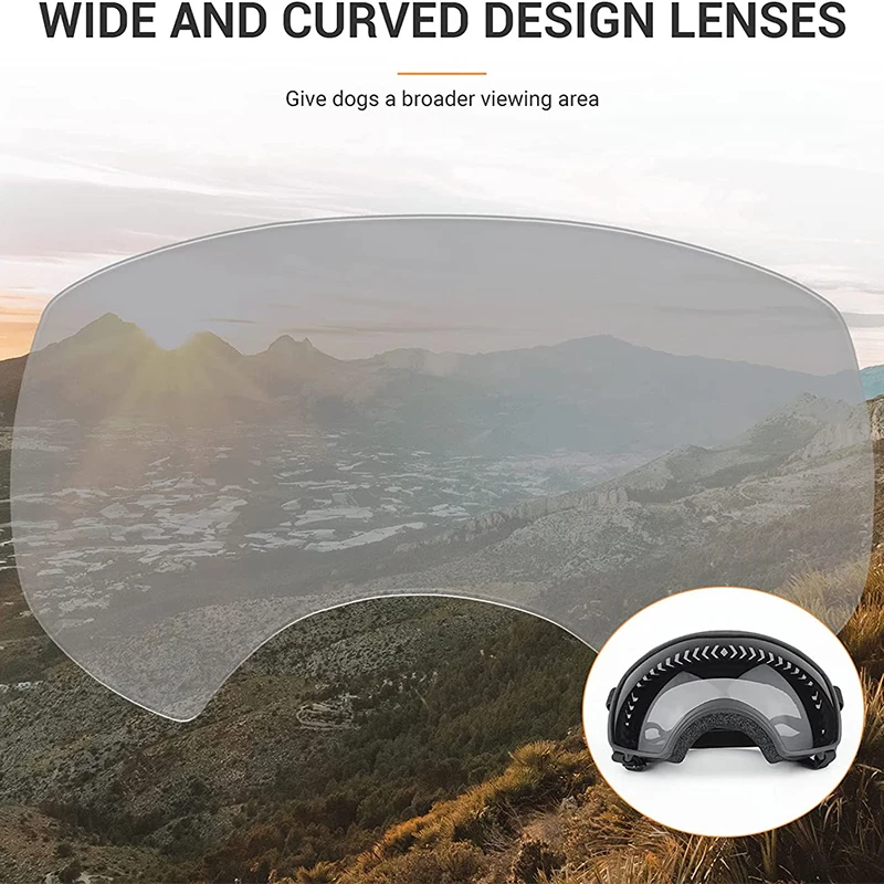 Gafas de sol deportivas para perros medianos y grandes, lentes suaves a prueba de viento, protección UV, conducción, senderismo - imagen 5