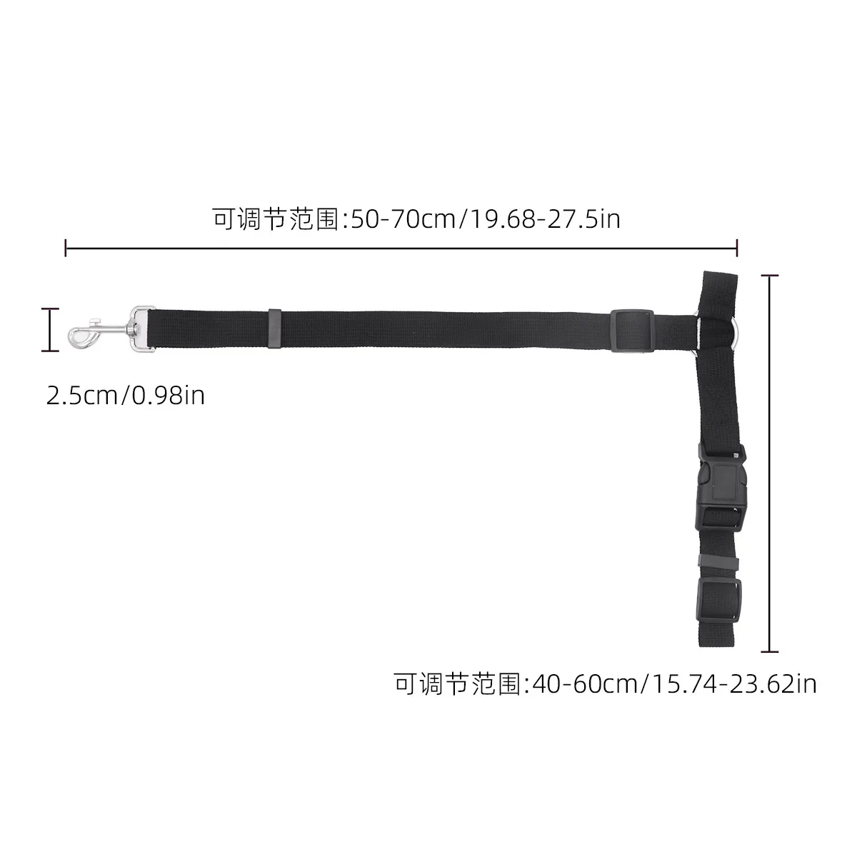 Productos para mascotas, correa para perros, resistente a mordeduras y al desgaste, cinturón de seguridad para coche, cuerda de seguridad para coche sin roturas para perros - imagen 5
