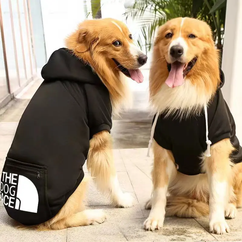The Dog Face-Sudadera con capucha para perros, ropa cálida con bolsillo y cremallera para las cuatro estaciones, suministros para cachorros Schnauzer - imagen 3