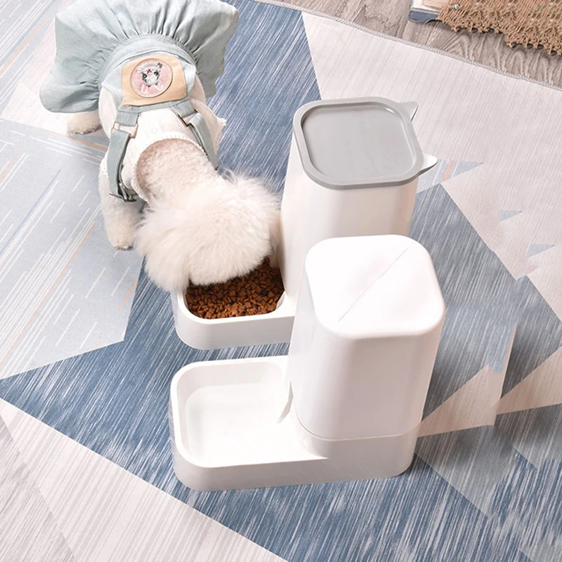 Comederos automáticos de alta capacidad para mascotas, dispensador de agua y comida para gatos con temporizador inteligente desmontable, Cubo de almacenamiento Separable, tazón de alimentación - imagen 5