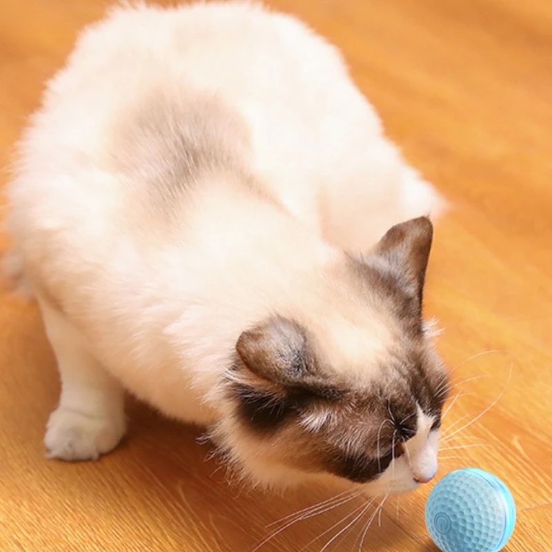 Juguetes interactivos inteligentes para gatos, pelota para interiores, 2 modos, recargable, bola móvil automática para mascotas, juguete interactivo para gatos y gatitos - imagen 4